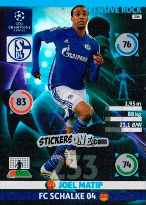 Sticker Joel Matip - UEFA Champions League 2014-2015. Adrenalyn XL n. 304 - Panini