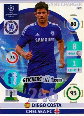 Figurina Diego Costa - UEFA Champions League 2014-2015. Adrenalyn XL - Panini