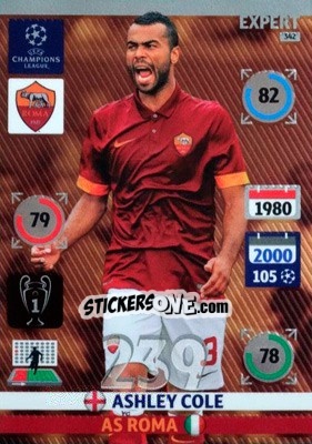 Figurina Ashley Cole - UEFA Champions League 2014-2015. Adrenalyn XL - Panini