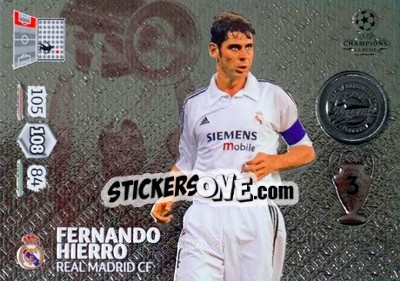 Cromo Fernando Hierro - UEFA Champions League 2014-2015. Adrenalyn XL - Panini
