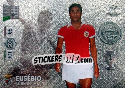 Sticker Eusébio - UEFA Champions League 2014-2015. Adrenalyn XL n. 363 - Panini