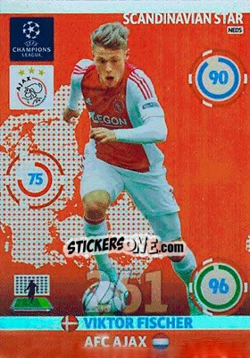 Sticker Viktor Fischer - UEFA Champions League 2014-2015. Adrenalyn XL n. 365 - Panini