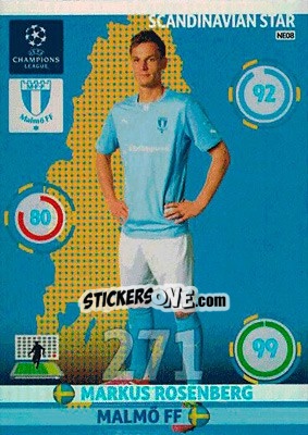 Sticker Markus Rosenberg - UEFA Champions League 2014-2015. Adrenalyn XL n. 368 - Panini