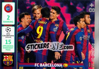 Sticker FC Barcelona - UEFA Champions League 2014-2015. Adrenalyn XL - Panini