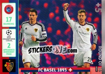 Sticker FC Basel 1893 - UEFA Champions League 2014-2015. Adrenalyn XL n. UE004 - Panini