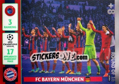 Sticker FC Bayern München - UEFA Champions League 2014-2015. Adrenalyn XL n. UE006 - Panini