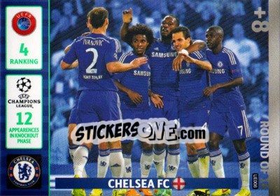 Sticker Chelsea FC - UEFA Champions League 2014-2015. Adrenalyn XL n. UE008 - Panini