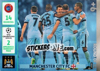 Sticker Manchester City FC - UEFA Champions League 2014-2015. Adrenalyn XL - Panini