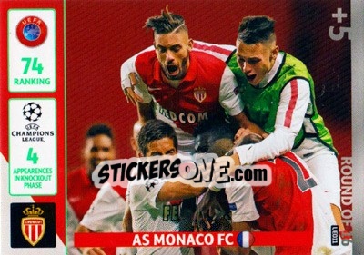 Figurina AS Monaco FC - UEFA Champions League 2014-2015. Adrenalyn XL - Panini