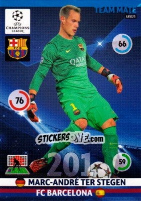 Cromo Marc-André ter Stegen - UEFA Champions League 2014-2015. Adrenalyn XL n. UE025 - Panini