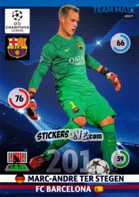 Figurina Marc-André ter Stegen - UEFA Champions League 2014-2015. Adrenalyn XL - Panini