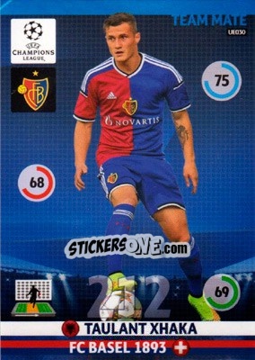 Sticker Taulant Xhaka - UEFA Champions League 2014-2015. Adrenalyn XL - Panini