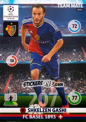 Sticker Shkelzen Gashi - UEFA Champions League 2014-2015. Adrenalyn XL n. UE032 - Panini