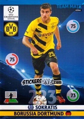 Sticker Sokratis Papastathopoulos - UEFA Champions League 2014-2015. Adrenalyn XL n. UE041 - Panini