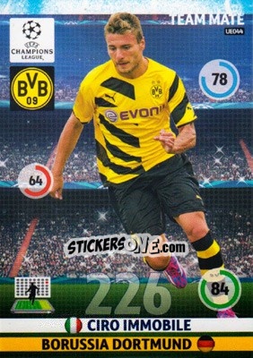 Sticker Ciro Immobile - UEFA Champions League 2014-2015. Adrenalyn XL n. UE044 - Panini