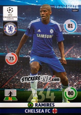Sticker Ramires - UEFA Champions League 2014-2015. Adrenalyn XL n. UE047 - Panini