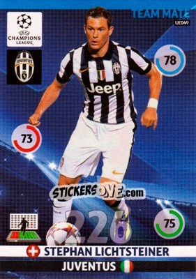 Sticker Stephan Lichtsteiner - UEFA Champions League 2014-2015. Adrenalyn XL n. UE049 - Panini