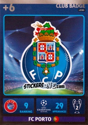 Sticker FC Porto - UEFA Champions League 2014-2015. Adrenalyn XL n. UE065 - Panini