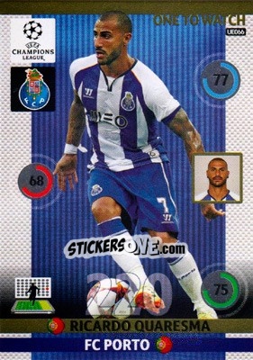 Sticker Ricardo Quaresma - UEFA Champions League 2014-2015. Adrenalyn XL n. UE066 - Panini