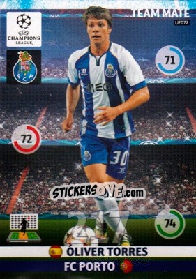 Sticker Oliver Torres - UEFA Champions League 2014-2015. Adrenalyn XL n. UE072 - Panini