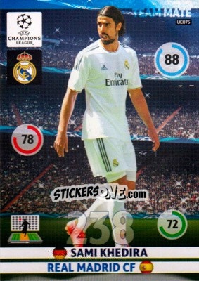 Sticker Sami Khedira - UEFA Champions League 2014-2015. Adrenalyn XL n. UE075 - Panini
