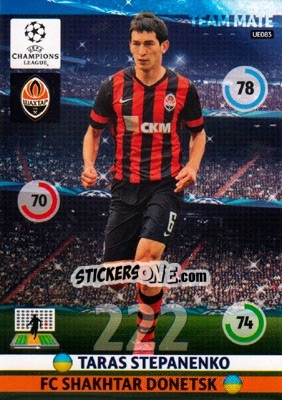 Cromo Taras Stepanenko - UEFA Champions League 2014-2015. Adrenalyn XL - Panini