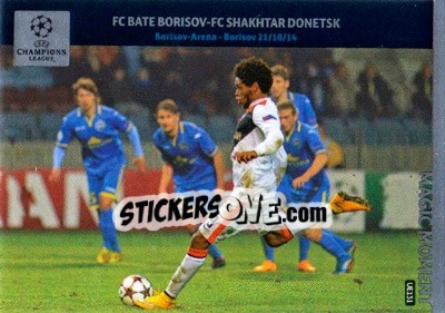 Figurina FC BATE Borisov - FC Shakhtar Donetsk (Luiz Adriano) - UEFA Champions League 2014-2015. Adrenalyn XL - Panini