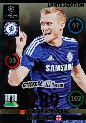 Sticker André Schürrle - UEFA Champions League 2014-2015. Adrenalyn XL n. LE-AS - Panini