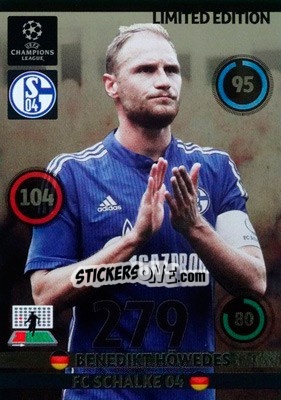 Sticker Benedikt Höwedes - UEFA Champions League 2014-2015. Adrenalyn XL - Panini