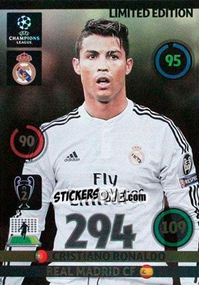 Sticker Cristiano Ronaldo - UEFA Champions League 2014-2015. Adrenalyn XL n. LE-CR - Panini