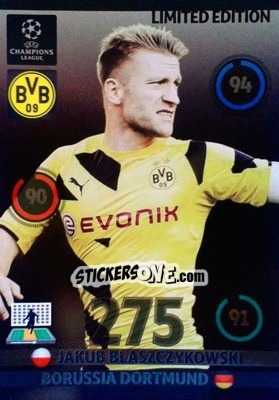 Cromo Jakub Błaszczykowski - UEFA Champions League 2014-2015. Adrenalyn XL - Panini