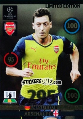 Sticker Mesut Özil - UEFA Champions League 2014-2015. Adrenalyn XL - Panini
