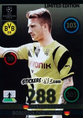 Sticker Marco Reus - UEFA Champions League 2014-2015. Adrenalyn XL n. LE-MRE - Panini