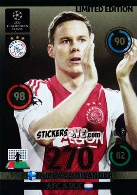 Sticker Niklas Moisander - UEFA Champions League 2014-2015. Adrenalyn XL n. LE-NM - Panini
