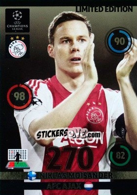 Figurina Niklas Moisander - UEFA Champions League 2014-2015. Adrenalyn XL - Panini