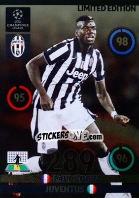 Sticker Paul Pogba - UEFA Champions League 2014-2015. Adrenalyn XL - Panini