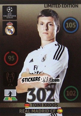 Sticker Toni Kroos - UEFA Champions League 2014-2015. Adrenalyn XL n. LE-TK - Panini