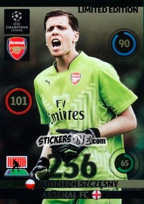 Cromo Wojciech Szczęsny - UEFA Champions League 2014-2015. Adrenalyn XL - Panini