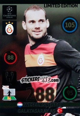 Sticker Wesley Sneijder - UEFA Champions League 2014-2015. Adrenalyn XL n. LE-WS - Panini