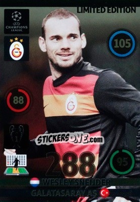 Figurina Wesley Sneijder - UEFA Champions League 2014-2015. Adrenalyn XL - Panini