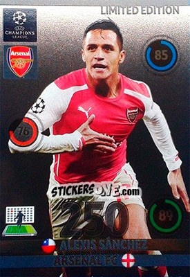 Sticker Alexis Sánchez - UEFA Champions League 2014-2015. Adrenalyn XL n. LEU-AL - Panini
