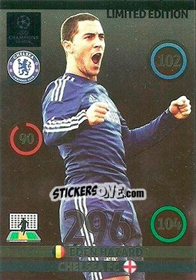 Sticker Eden Hazard - UEFA Champions League 2014-2015. Adrenalyn XL - Panini