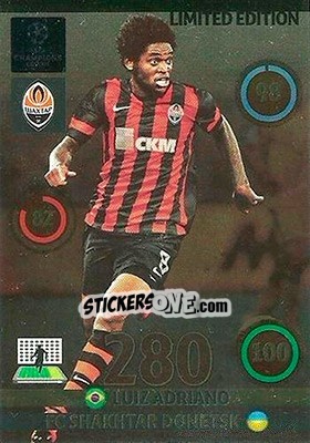 Sticker Luiz Adriano - UEFA Champions League 2014-2015. Adrenalyn XL n. LEU-LA - Panini
