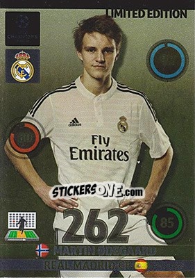 Sticker Martin Ødegaard - UEFA Champions League 2014-2015. Adrenalyn XL - Panini