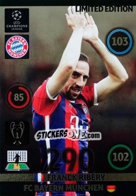 Figurina Franck Ribéry - UEFA Champions League 2014-2015. Adrenalyn XL - Panini