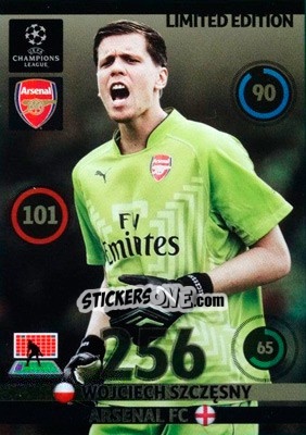 Figurina Wojciech Szczęsny - UEFA Champions League 2014-2015. Adrenalyn XL - Panini