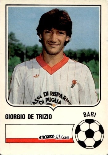 Cromo Giorgio De Trizio - Forza Goal 1985-1986
 n. BAR6 - Perfetti