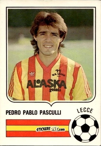 Sticker Pedro Pablo Pasculli - Forza Goal 1985-1986
 n. LEC8 - Perfetti
