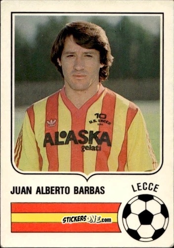 Sticker Juan Alberto Barbas - Forza Goal 1985-1986
 n. LEC15 - Perfetti