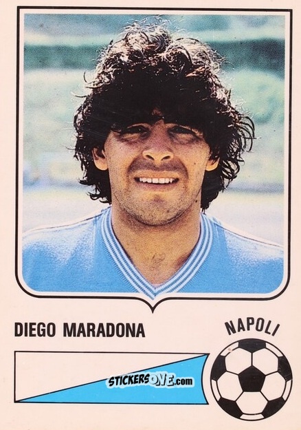 Sticker Diego Armando Maradona - Forza Goal 1985-1986
 n. NAP16 - Perfetti